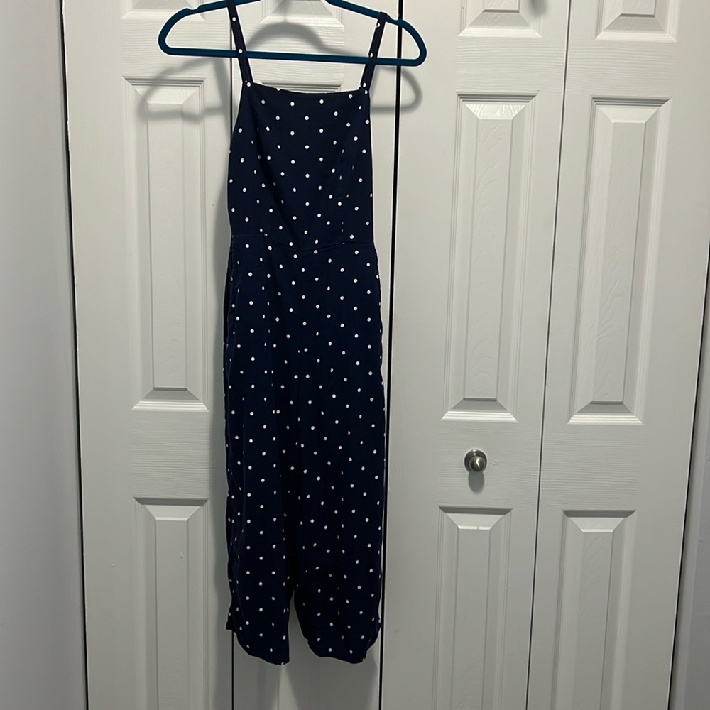 Old Navy jumpsuit navy w/white dots comfy and super cute XS $12